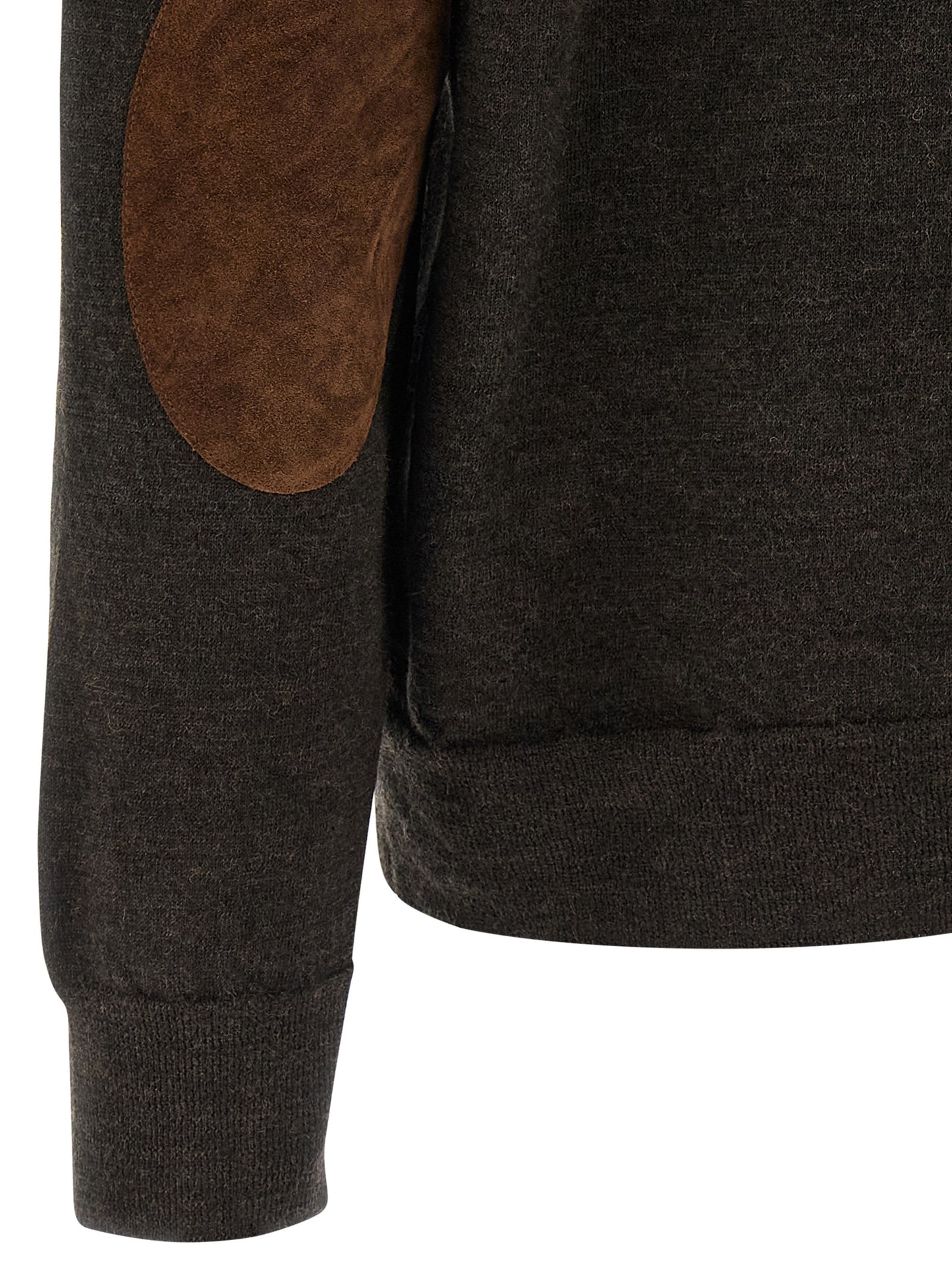 Maison Margiela Brown Wool Polo Shirt