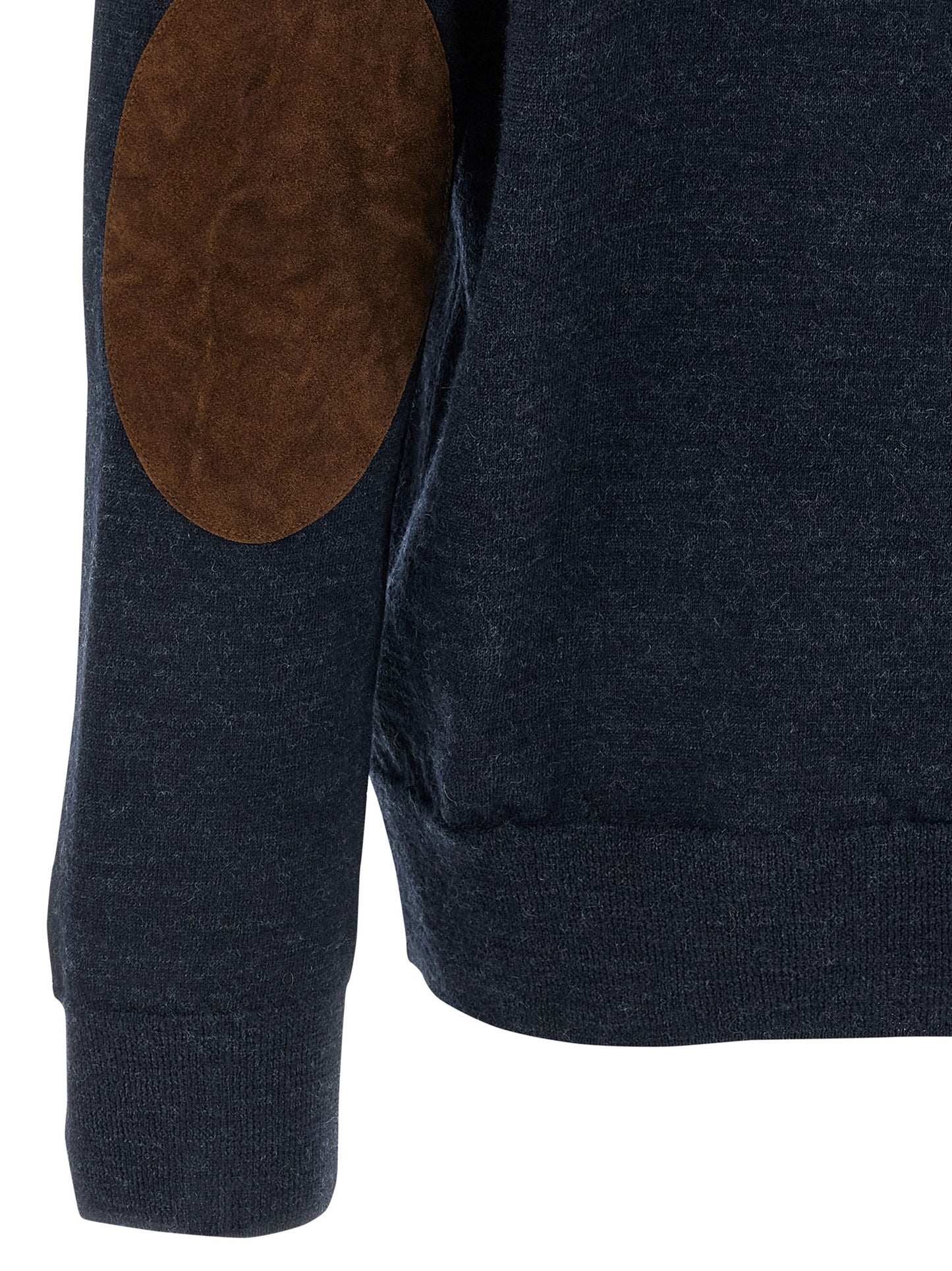 Maison Margiela Blue Wool Polo Shirt