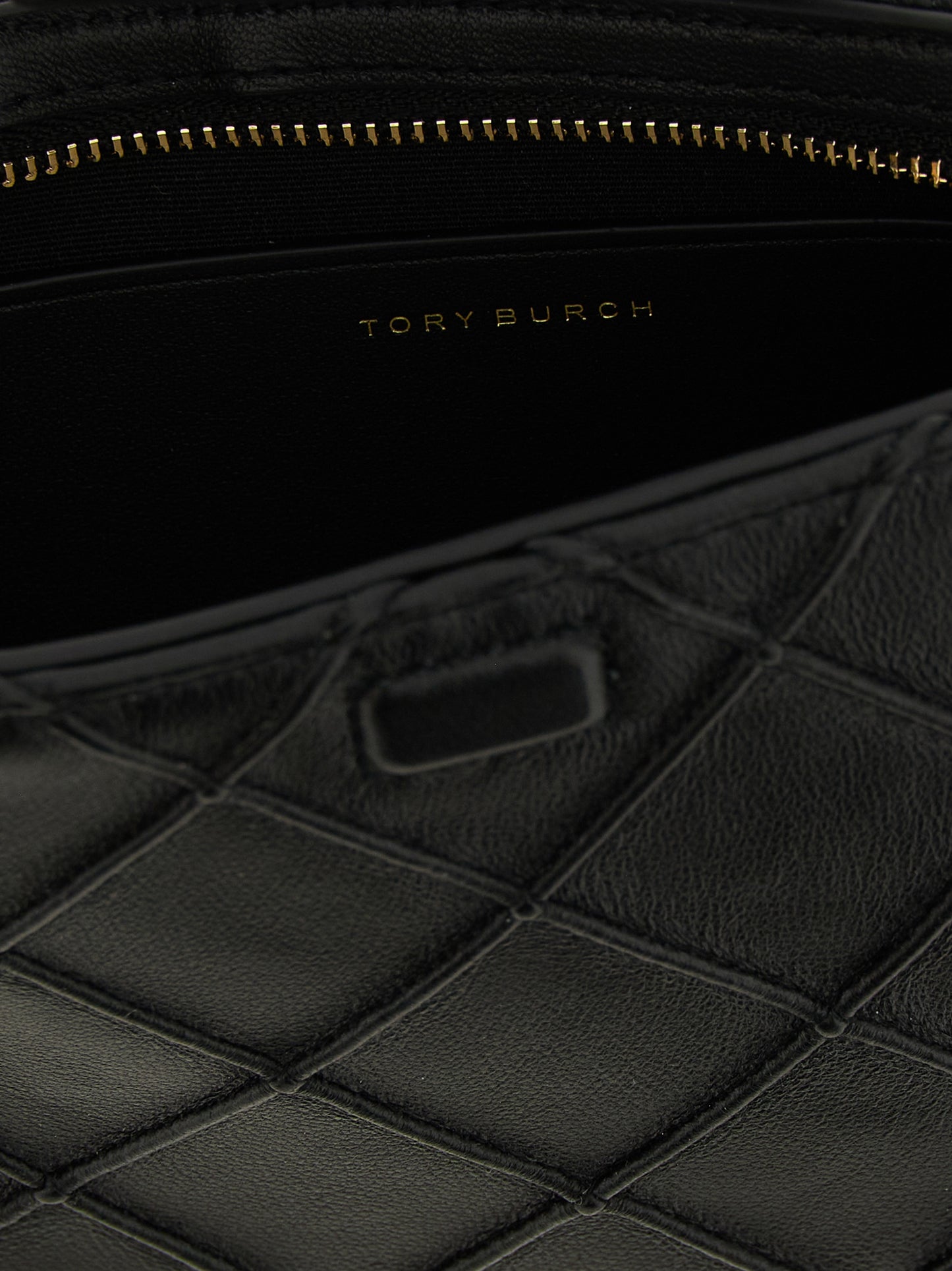 Tory Burch Black Lamb Leather Cardholder