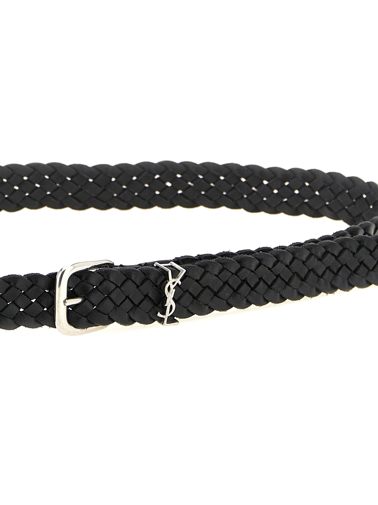 Saint Laurent Black Calfskin Regular Belt