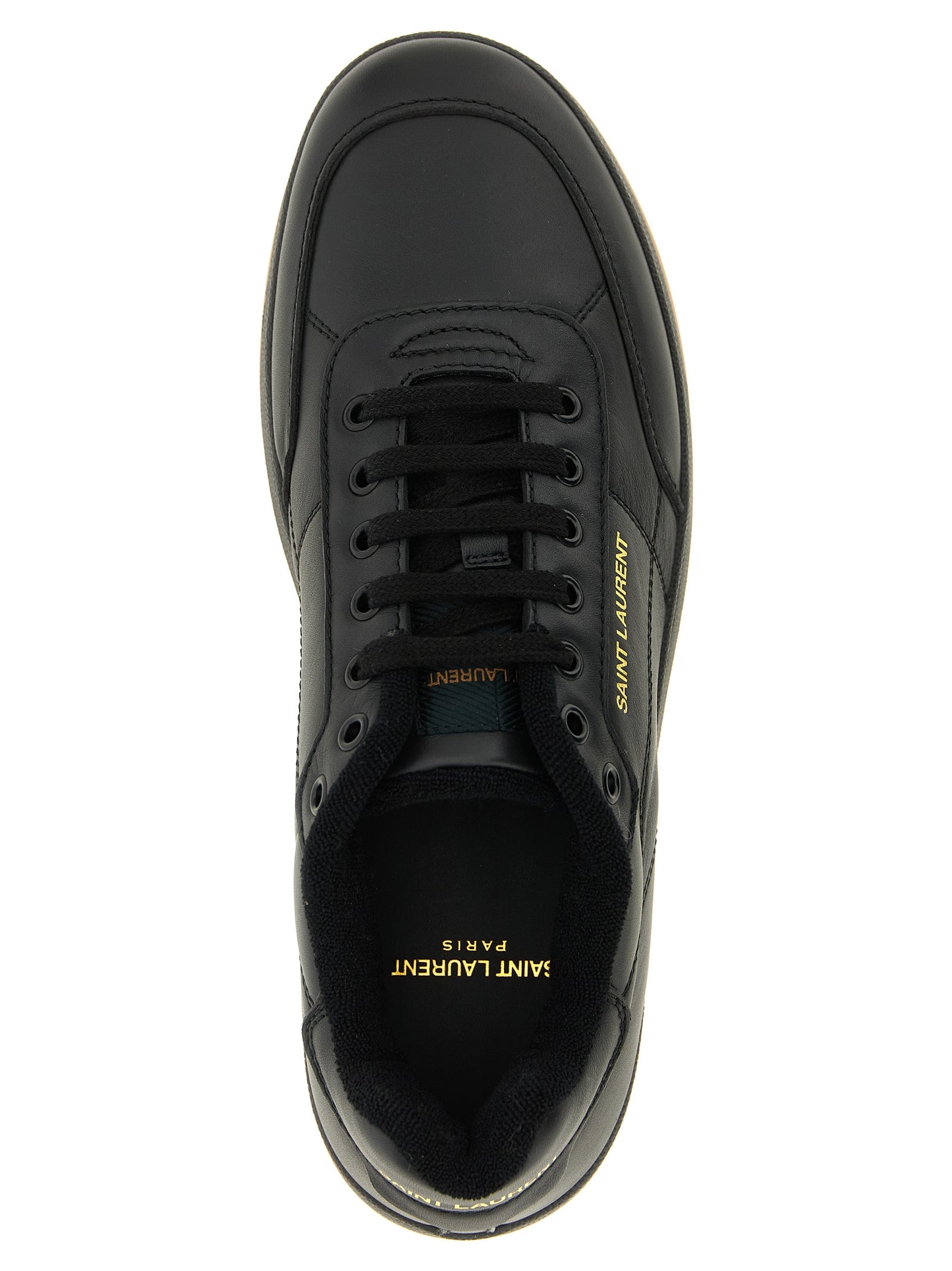 Saint Laurent Black Calfskin Low Top Sneakers
