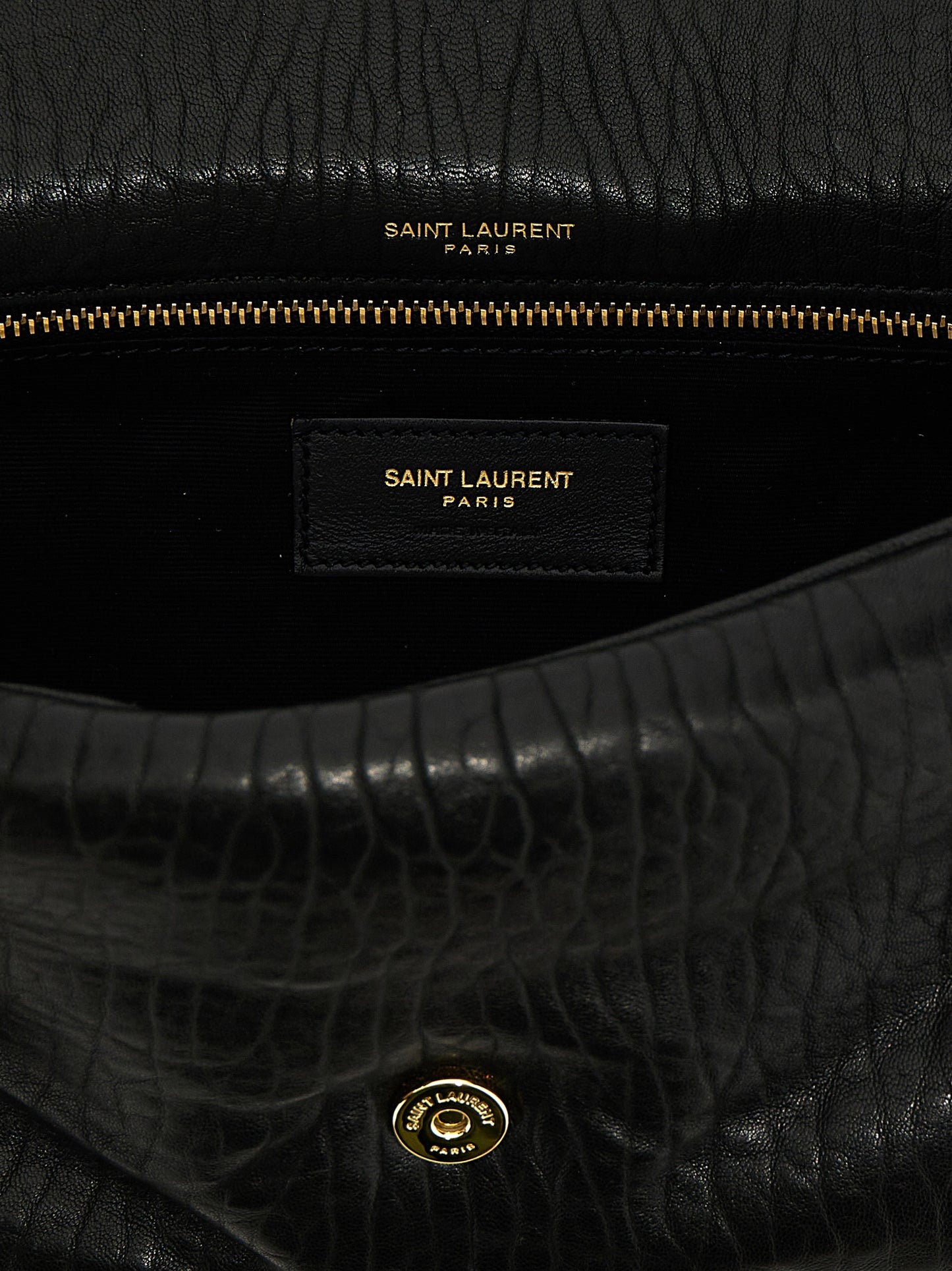 Saint Laurent Black Leather Shoulder Bag