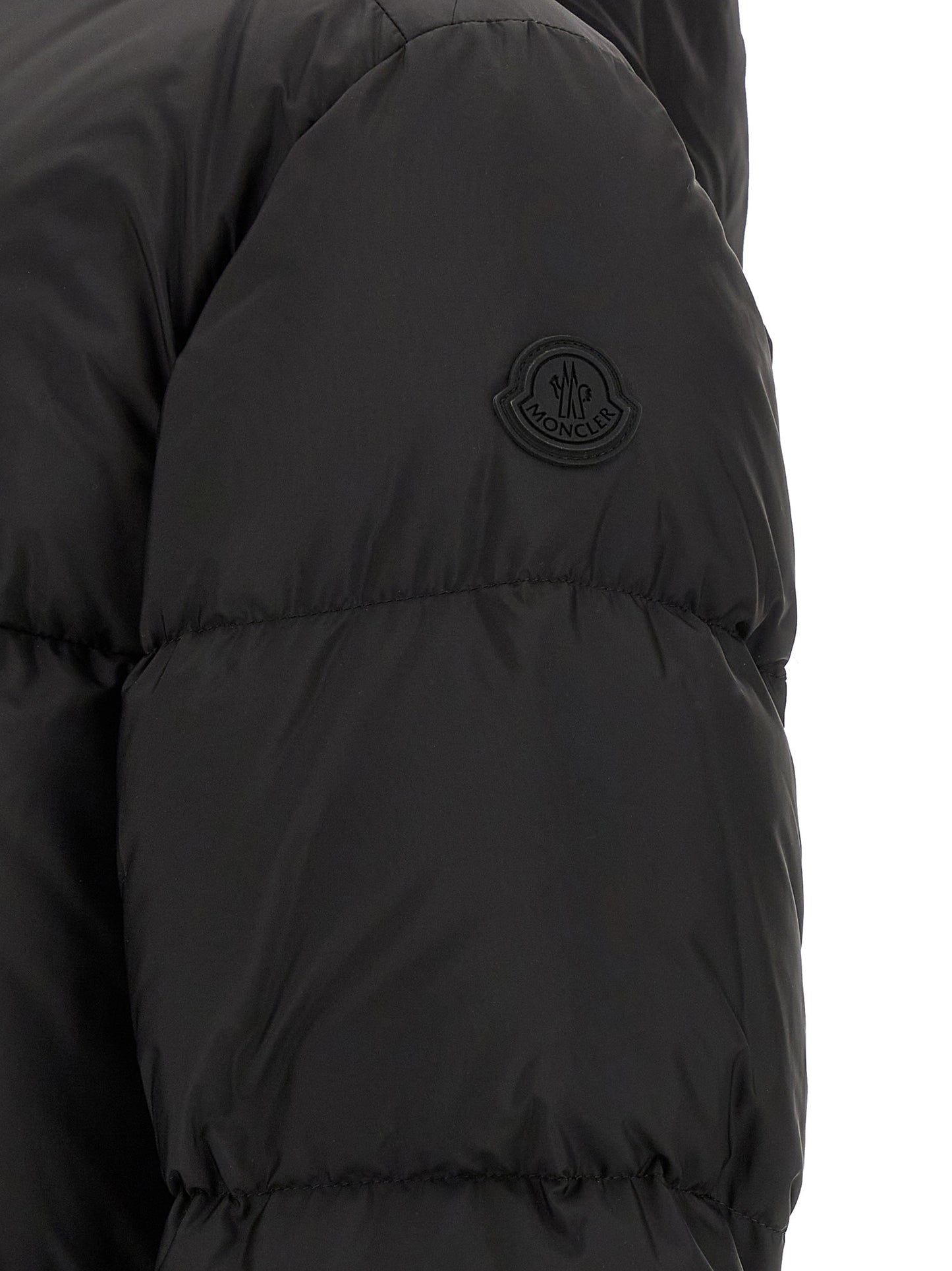 Moncler Black Polyamide Full-Length Jacket