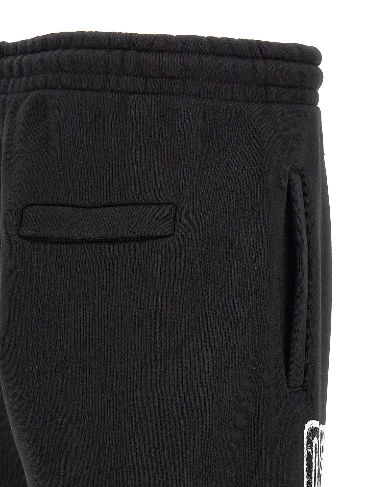 Off-White Black Cotton Joggers (Workout Pants)