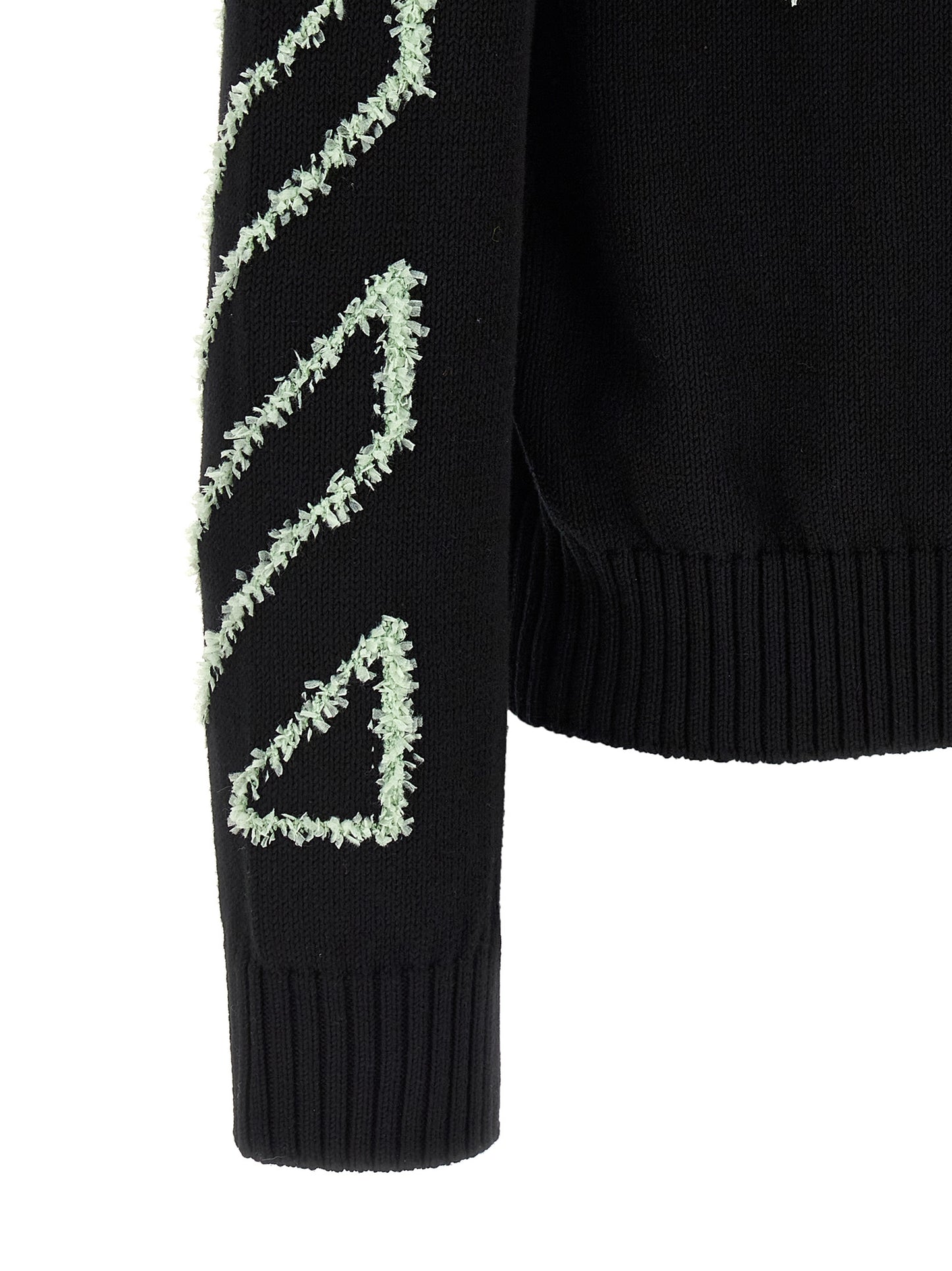 Off-White Black Cotton Cardigan