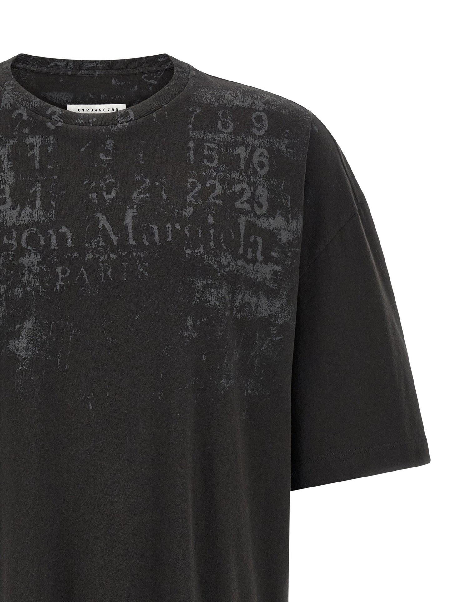 Maison Margiela Black Cotton T-Shirt