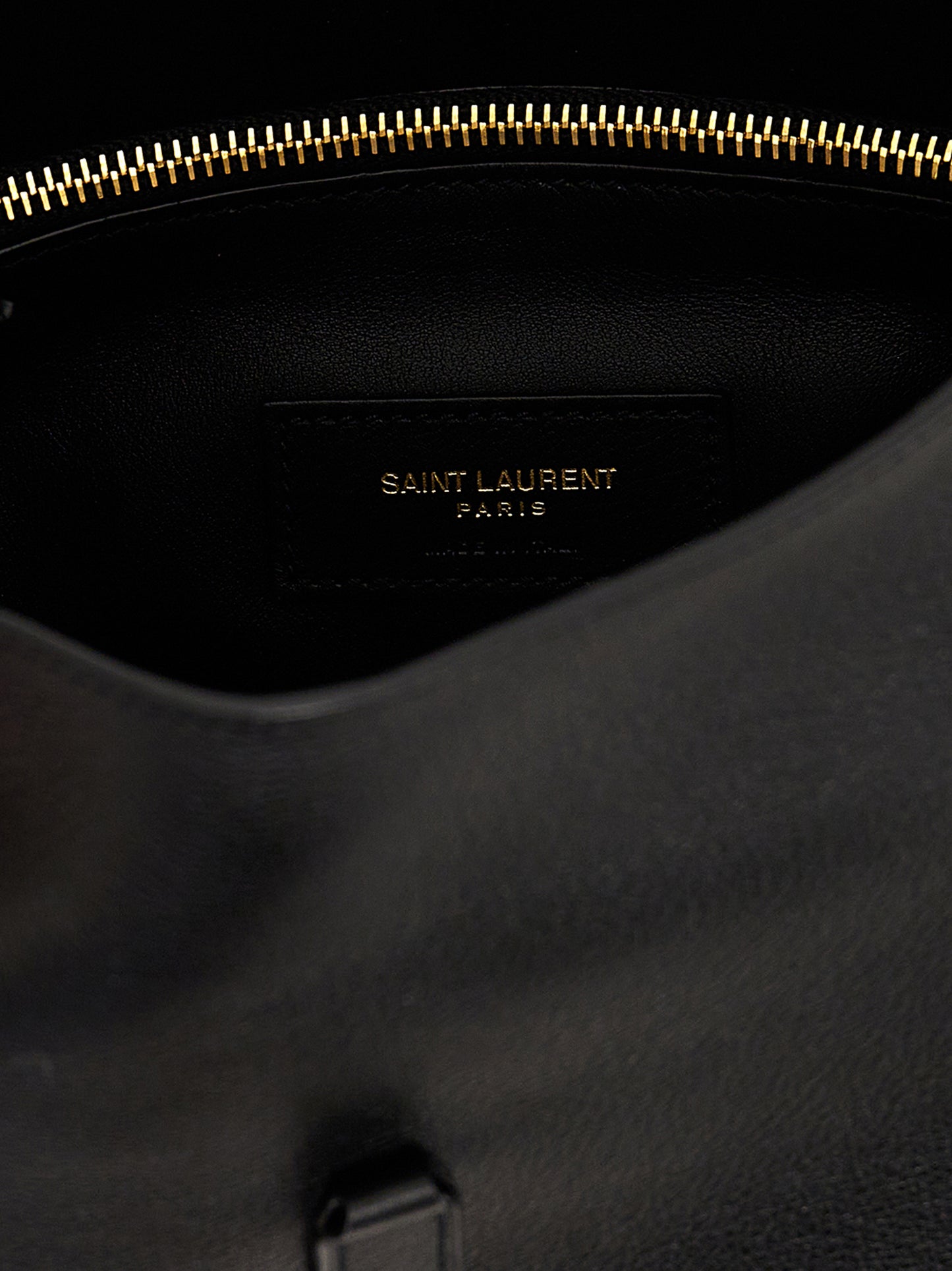 Saint Laurent Black Calfskin Shoulder Bag