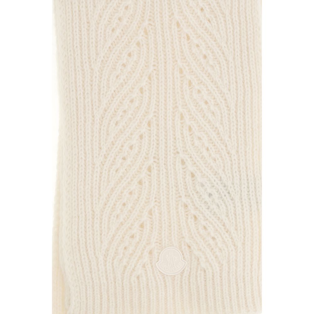 Moncler Beige Wool Oves Aries Scarf