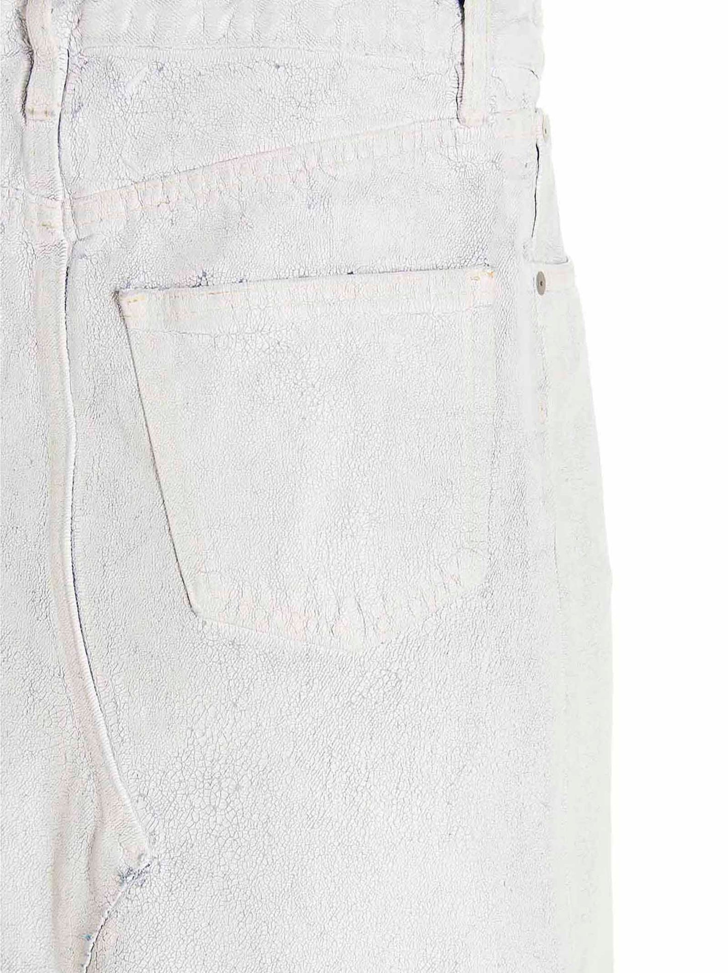 Maison Margiela White Cotton Mini Skirt