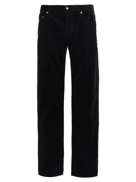 Saint Laurent Black Cotton Casual Pants