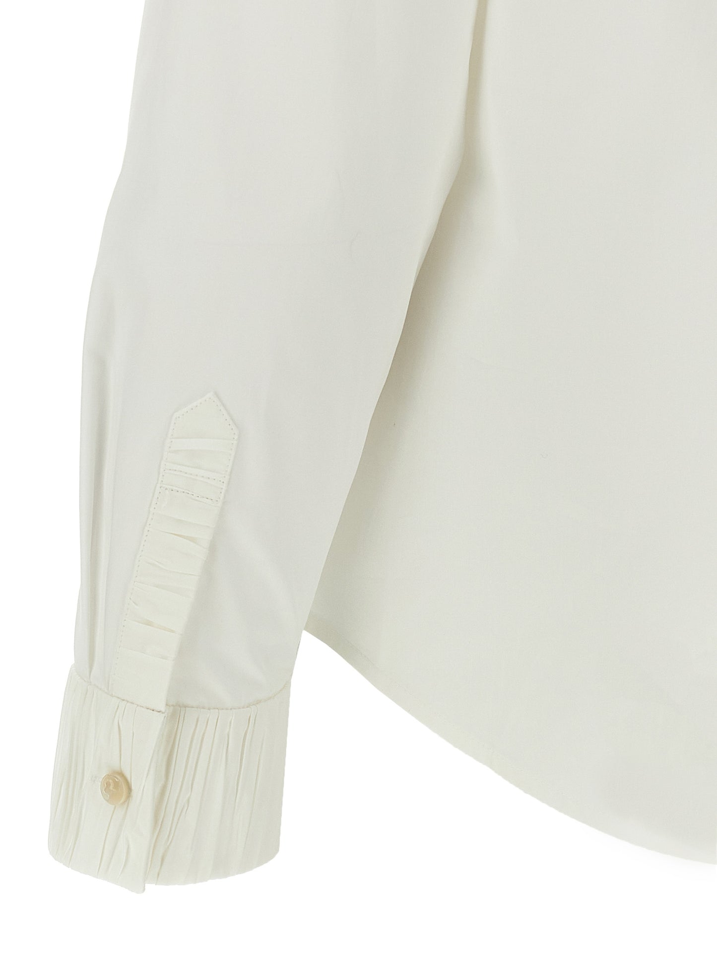 Tory Burch White Cotton Blouse