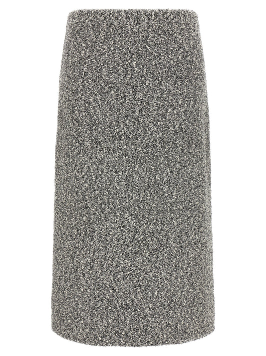 Tory Burch Black Polyamide Midi Skirt
