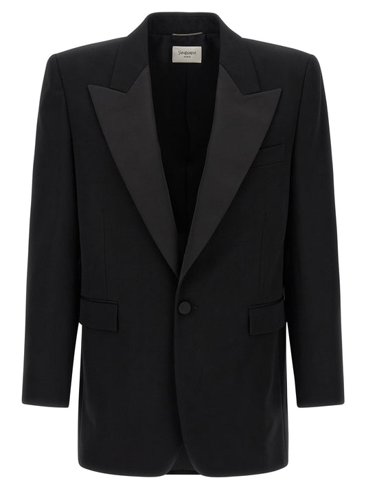 Saint Laurent Black Wool Blazer