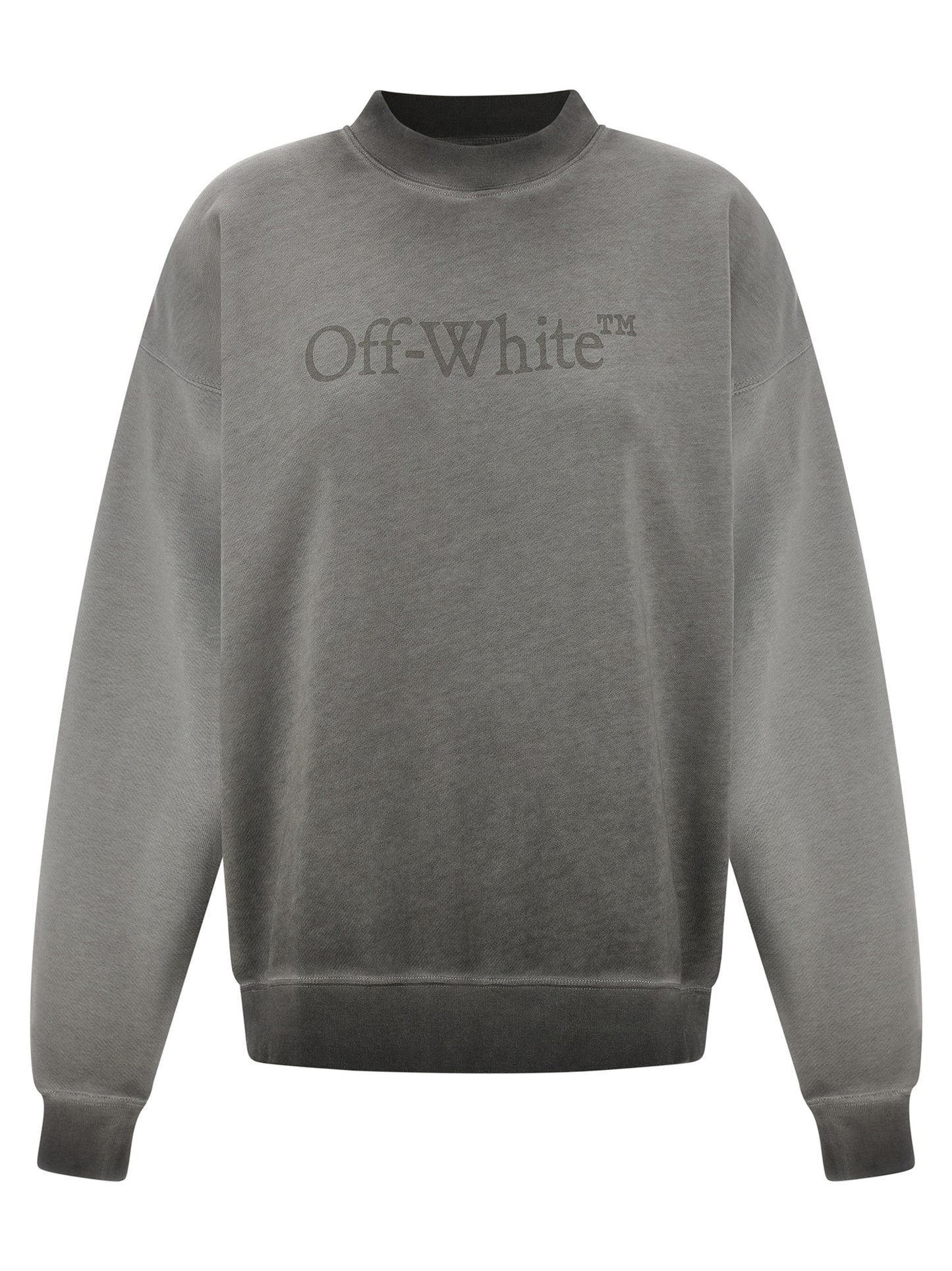 Off-White Gray Cotton Sweatshirt