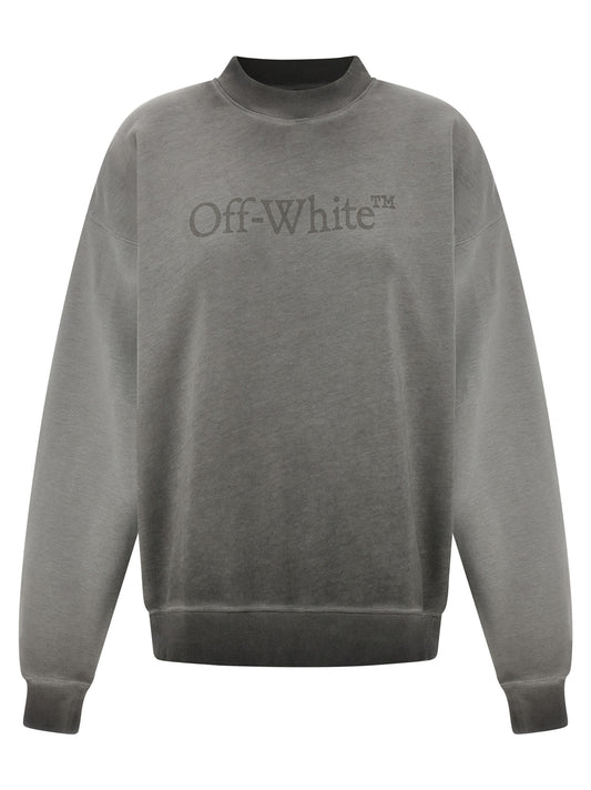 Off-White Gray Cotton Sweatshirt