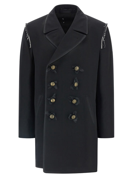 Maison Margiela Black Wool Coat