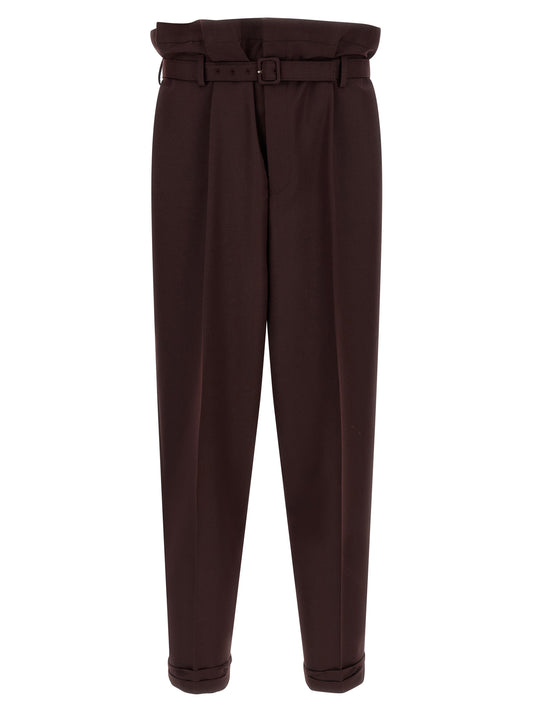Saint Laurent Purple Wool Casual Pants
