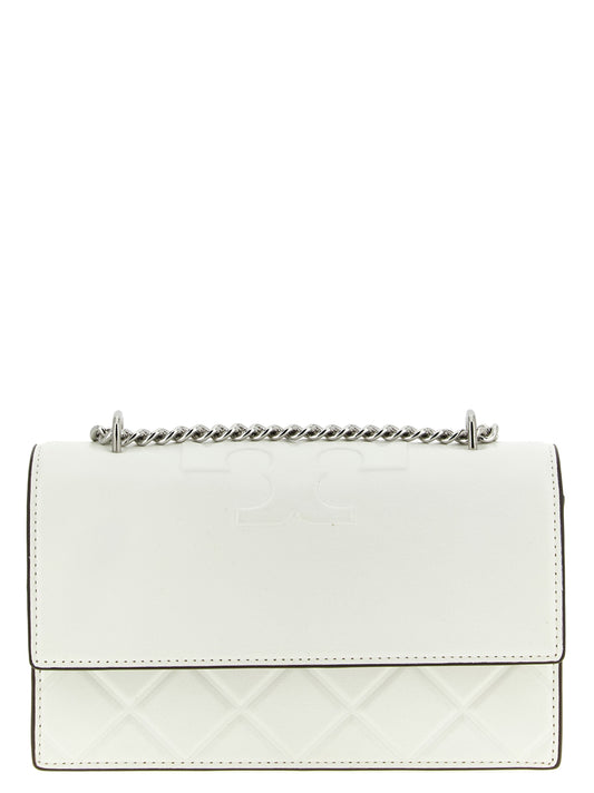 Tory Burch White Goatskin Crossbody Bag