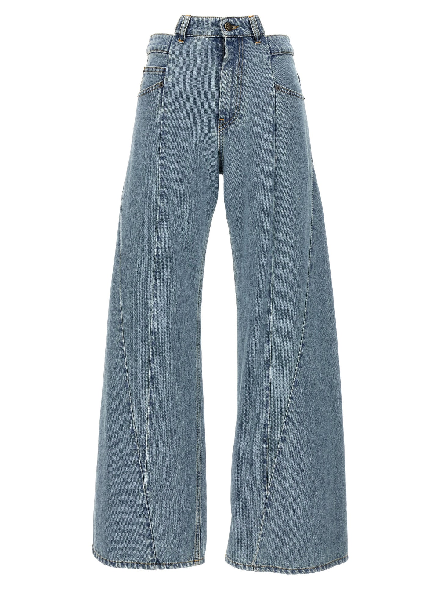 Maison Margiela Blue Cotton Jeans Denim