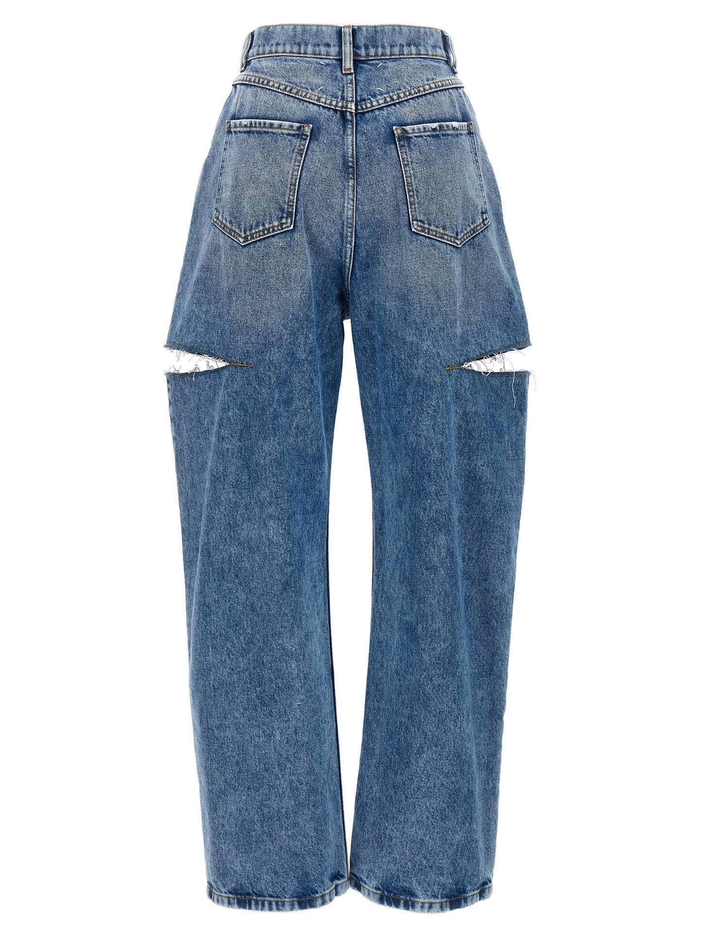 Maison Margiela Blue Cotton Straight-Leg Jeans