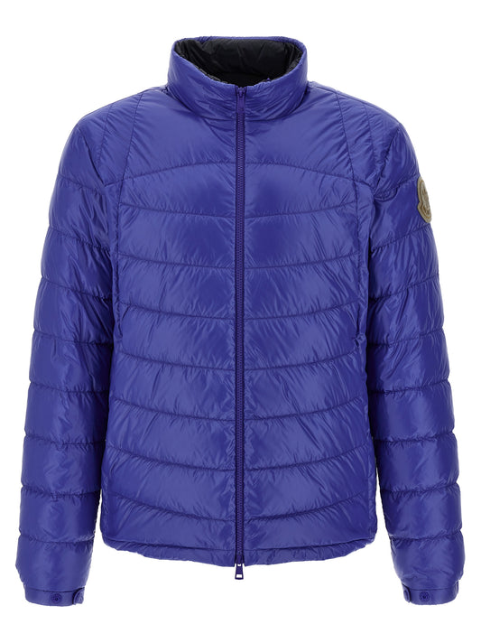 Moncler Blue Polyamide Full-Length Jacket