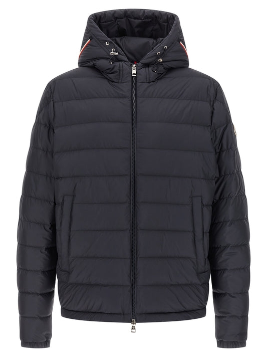 Moncler Blue Polyester Full-Length Jacket
