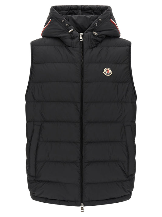 Moncler Black Polyester Sleeveless Jacket
