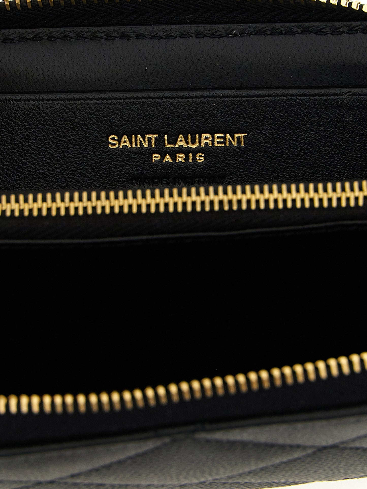 Saint Laurent Black Calfskin Cardholder
