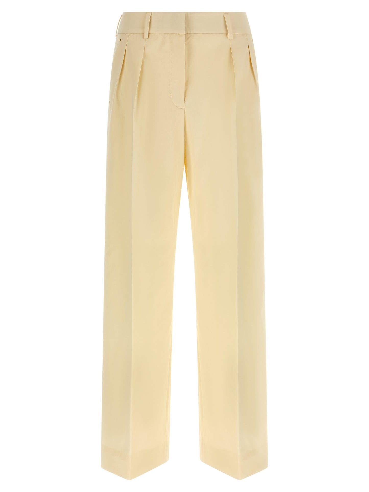 Moncler Beige Cotton Dress Pants