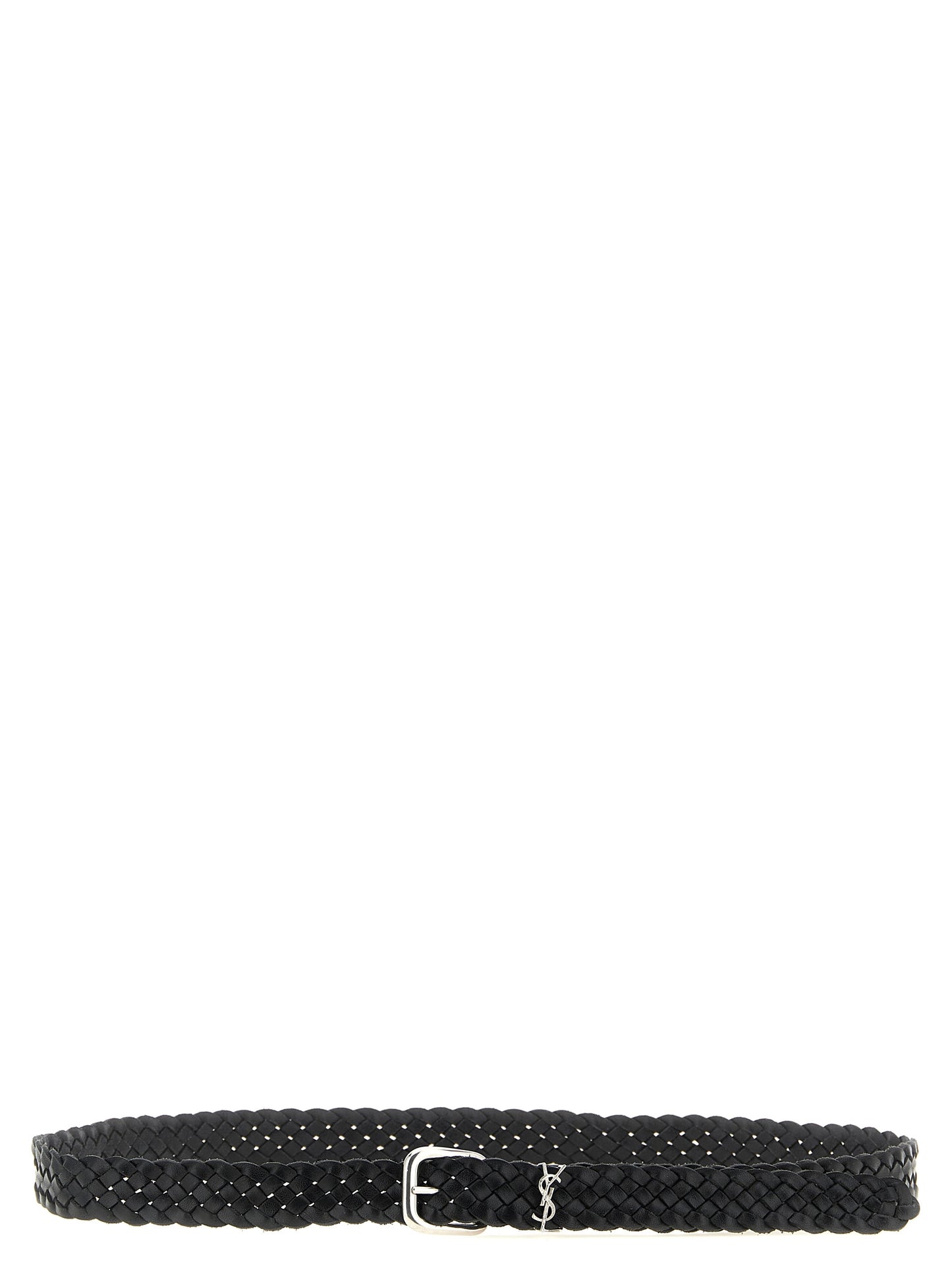 Saint Laurent Black Calfskin Regular Belt