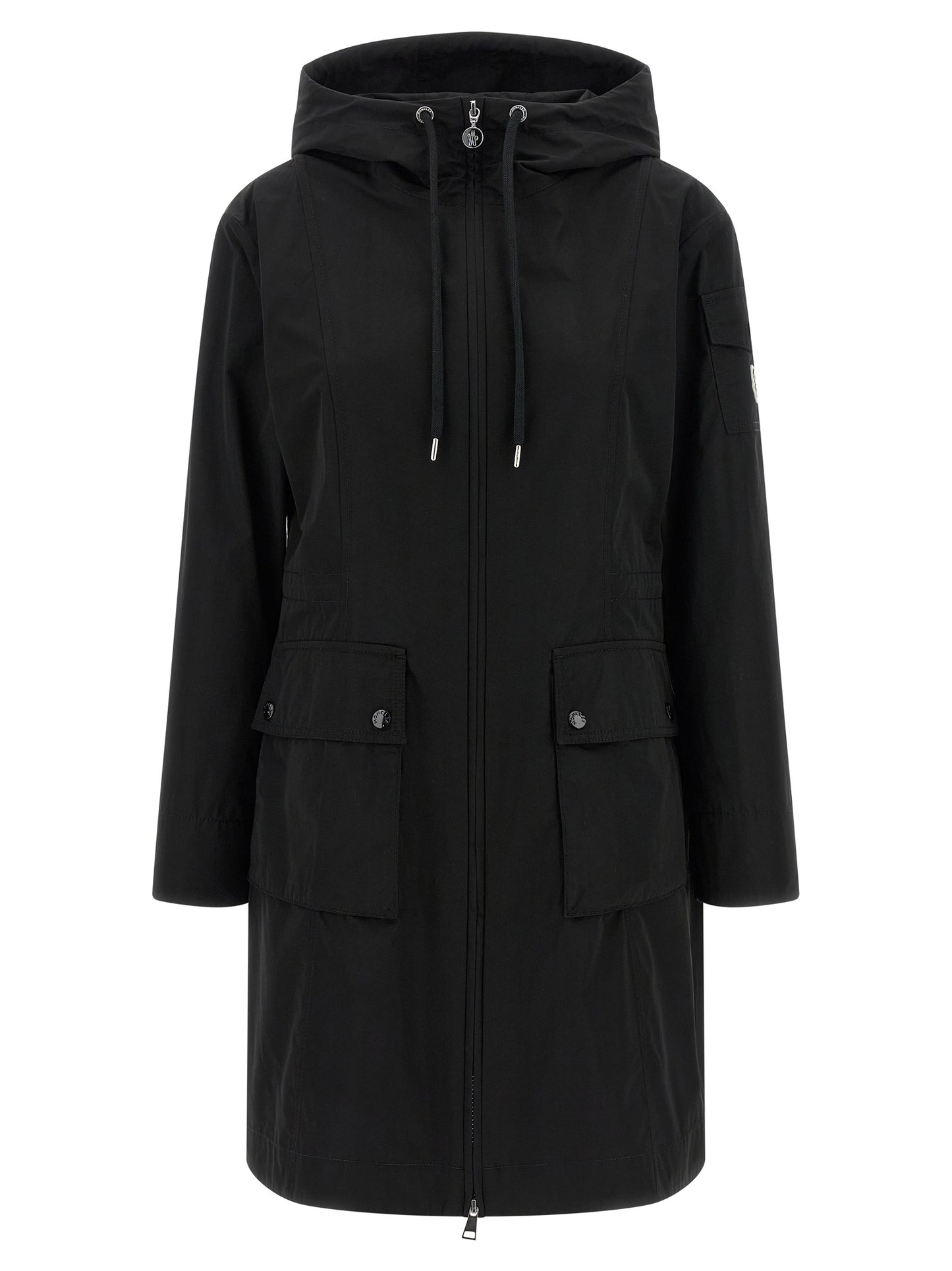 Moncler Black Polyester Parka