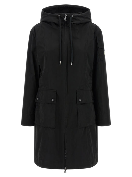 Moncler Black Polyester Parka