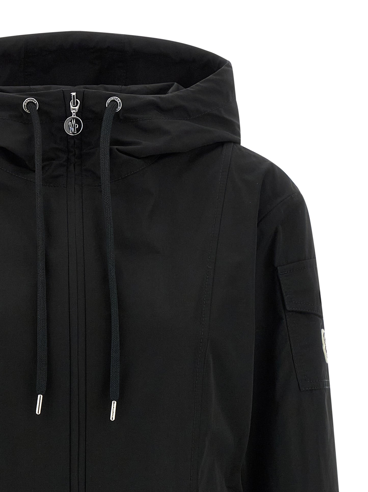 Moncler Black Polyester Parka