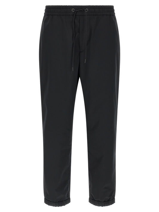 Moncler Black Polyester Joggers (Workout Pants)