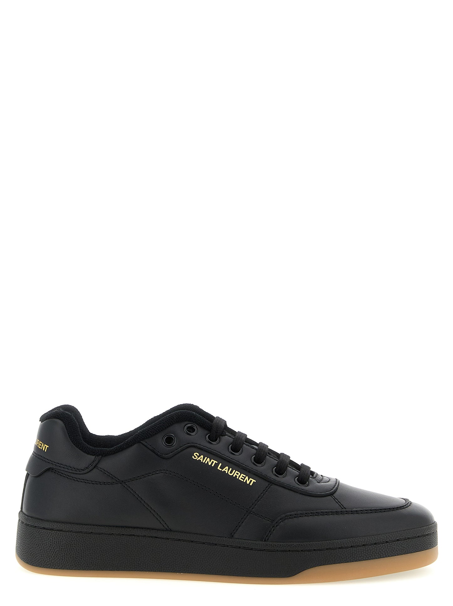 Saint Laurent Black Calfskin Low Top Sneakers