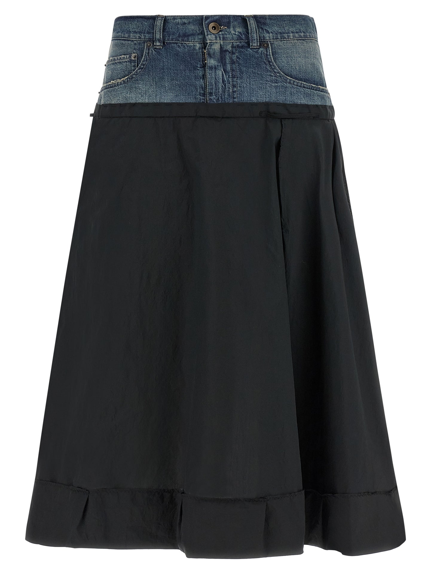 Maison Margiela Multicolor Polyester Midi Skirt