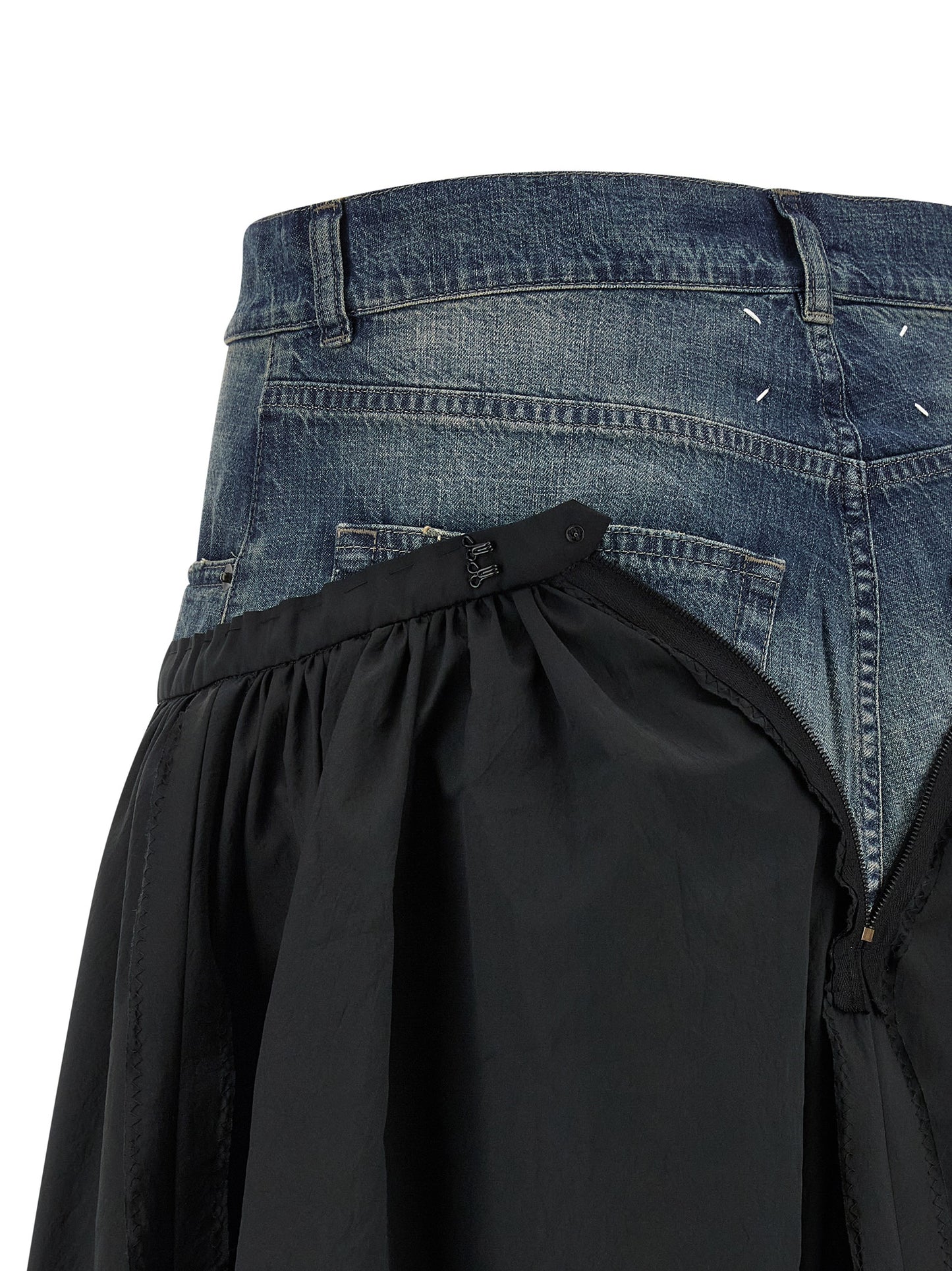Maison Margiela Multicolor Polyester Midi Skirt