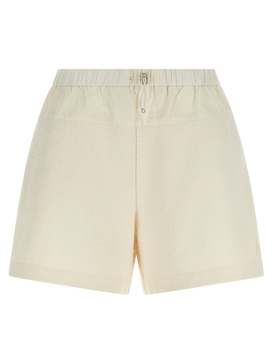 Moncler White Polyester Bermuda Shorts