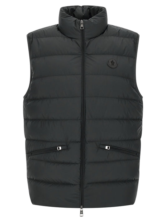 Moncler Black Polyester Sleeveless Jacket