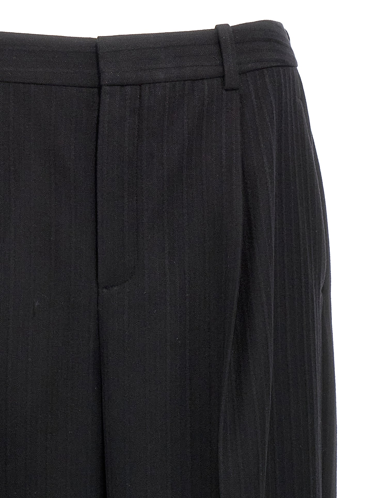 Saint Laurent Black Wool Dress Pants