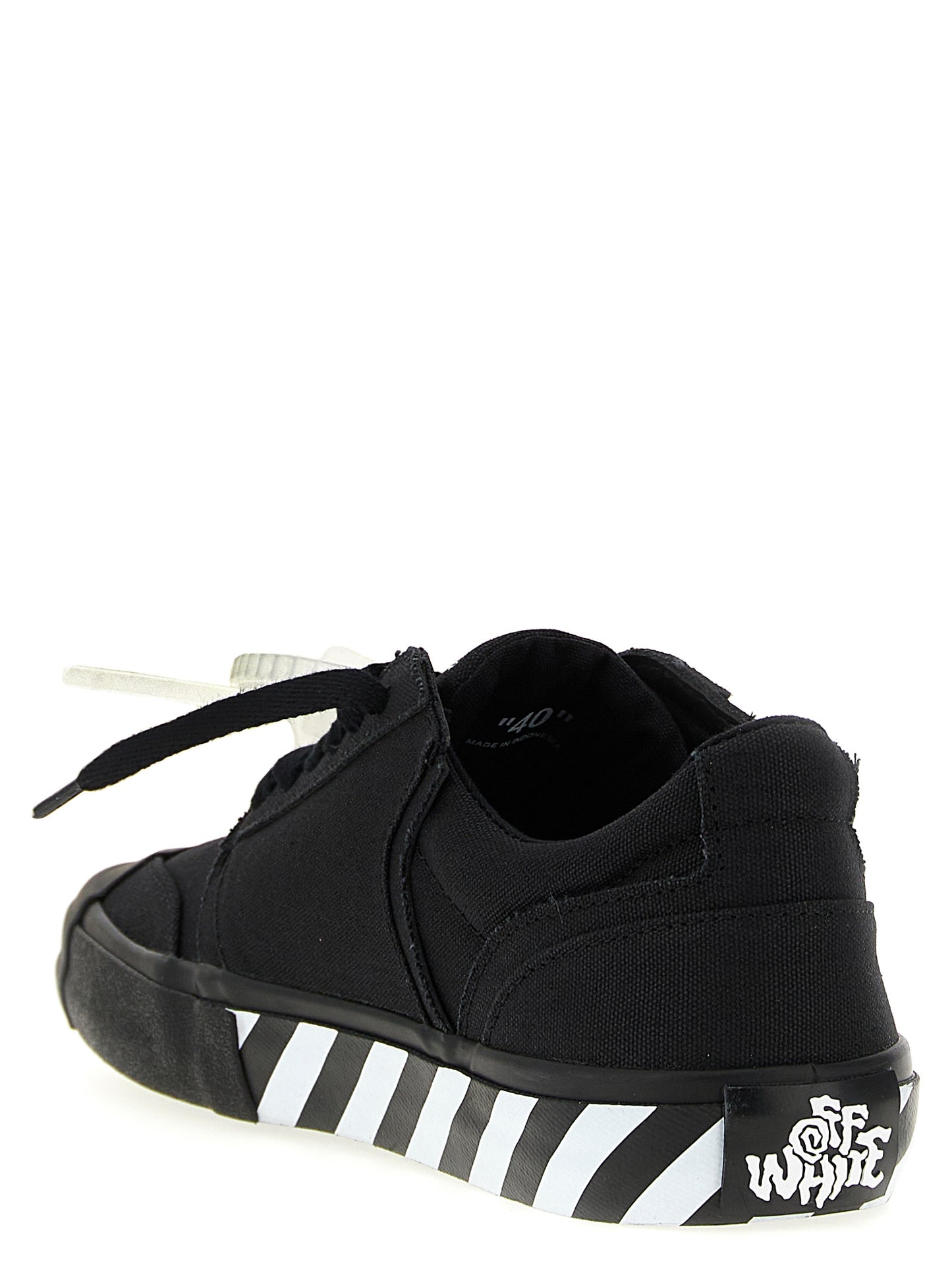 Off-White Bicolor Cotton Low Top Sneakers