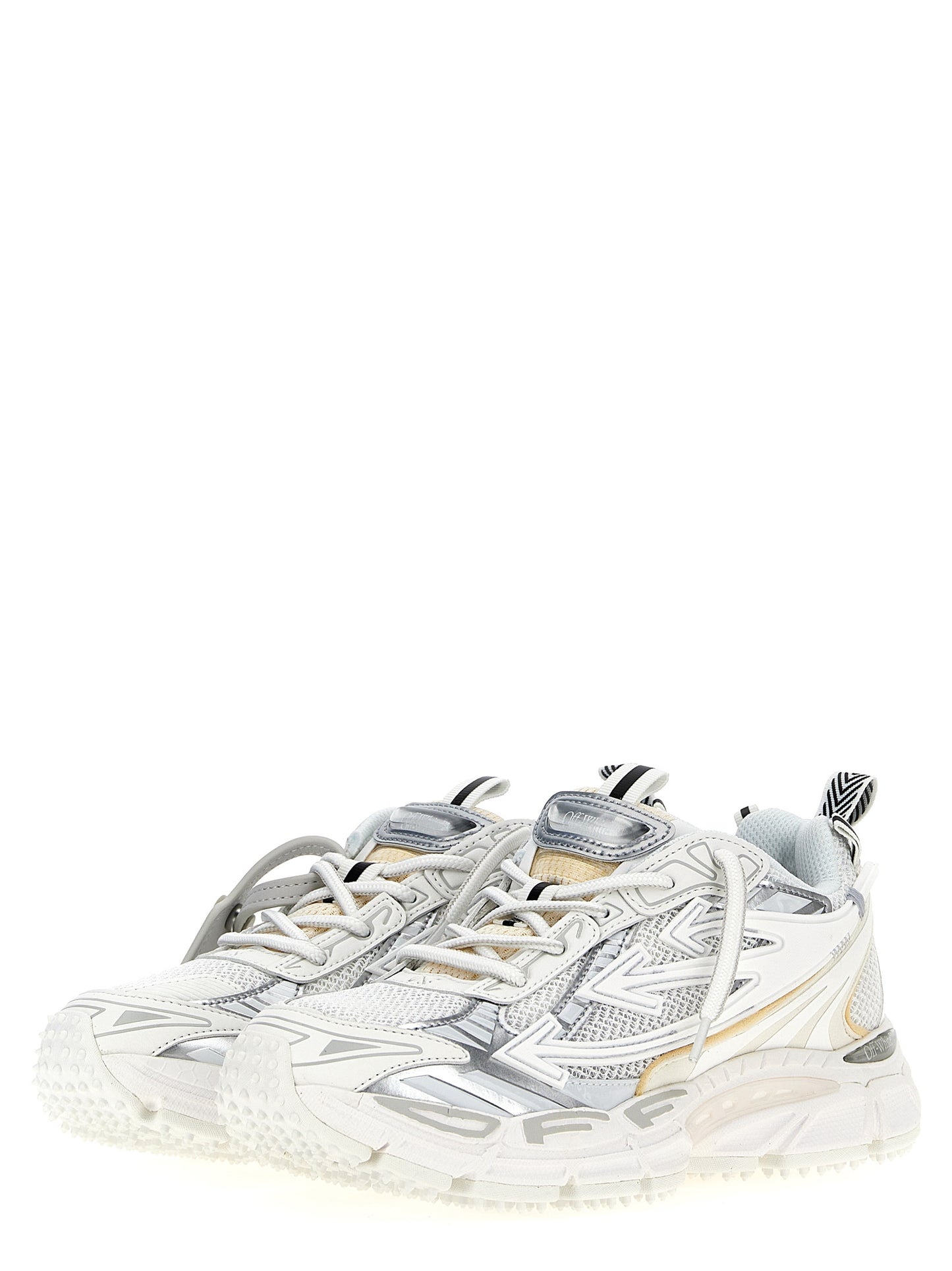 Off-White White Polyethylene Athletic Sneakers
