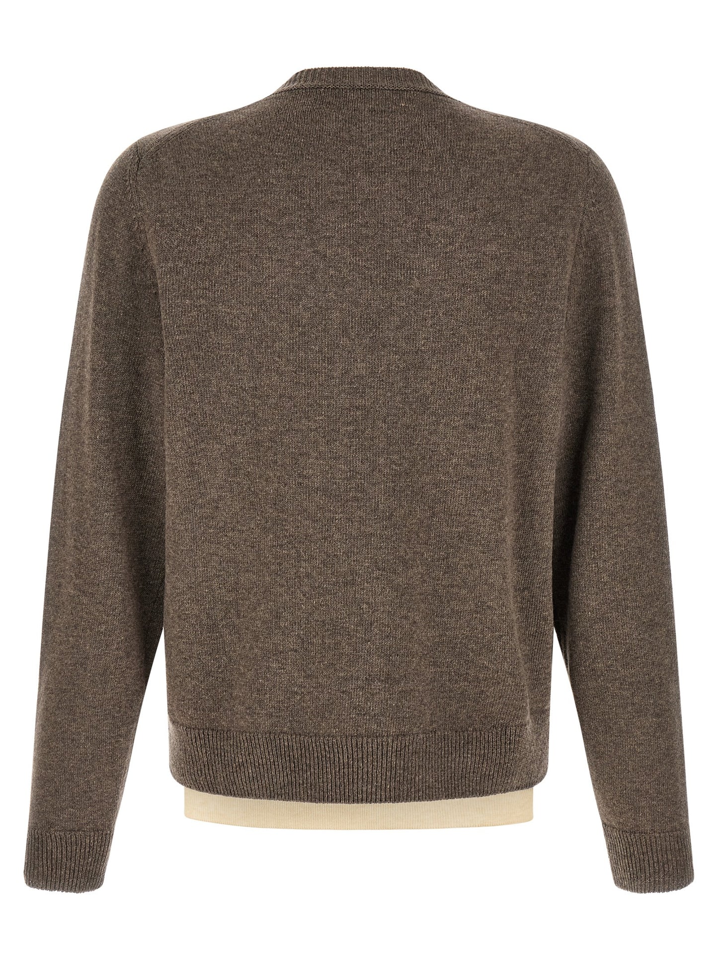 Maison Margiela Brown Virgin Wool Cardigan