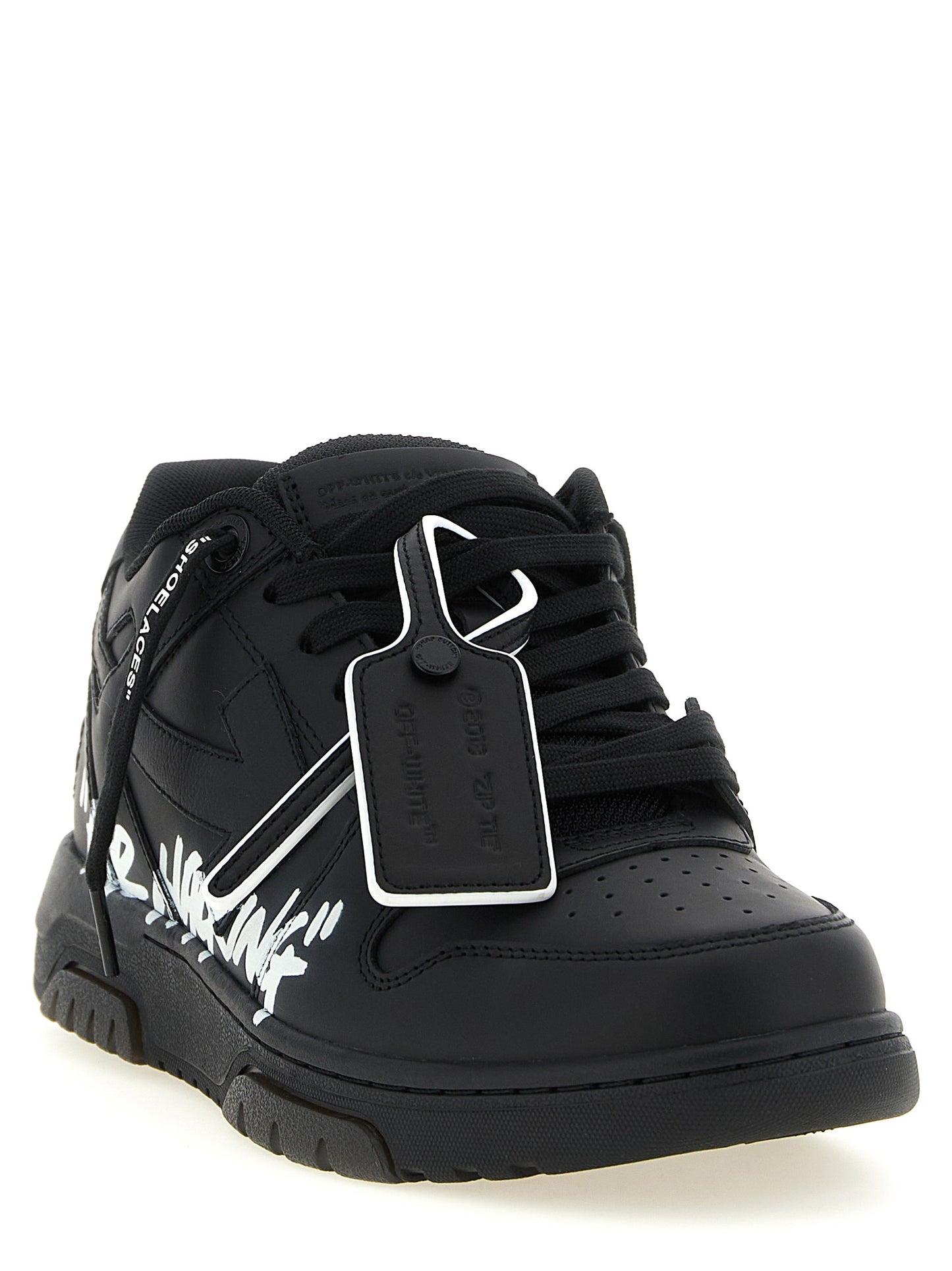 Off-White Bicolor Calfskin Low Top Sneakers