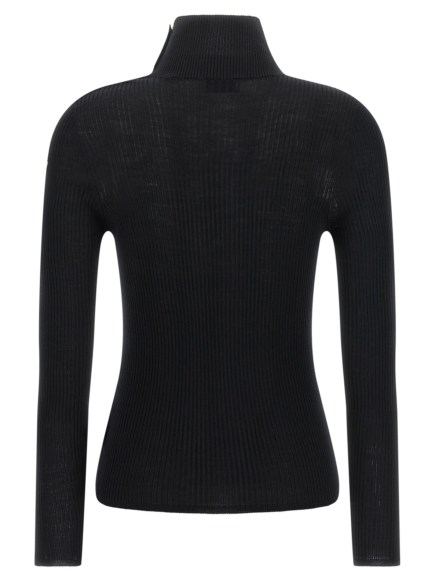 Moncler Black Virgin Wool Cardigan