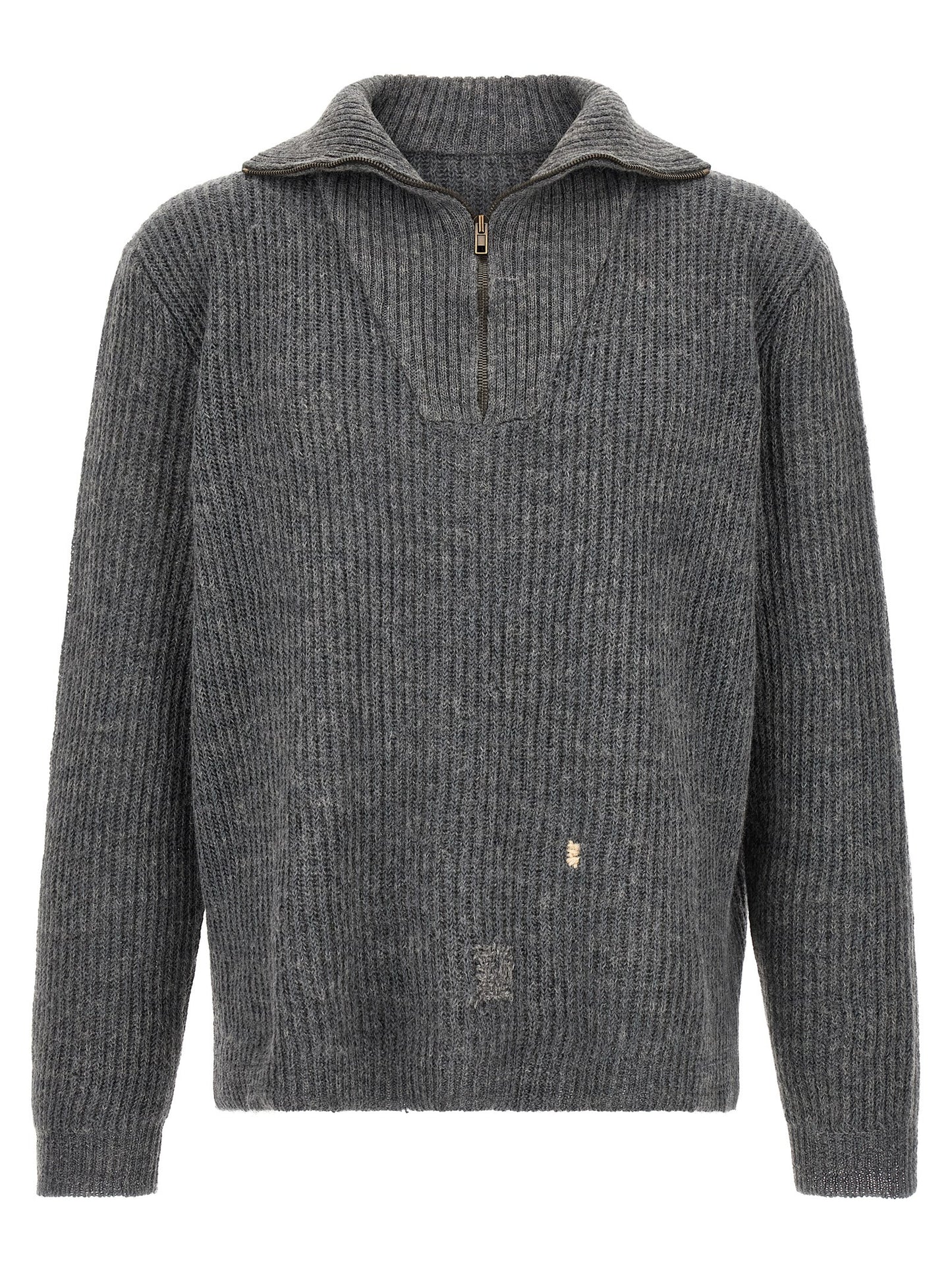 Maison Margiela Gray Linen Cardigan