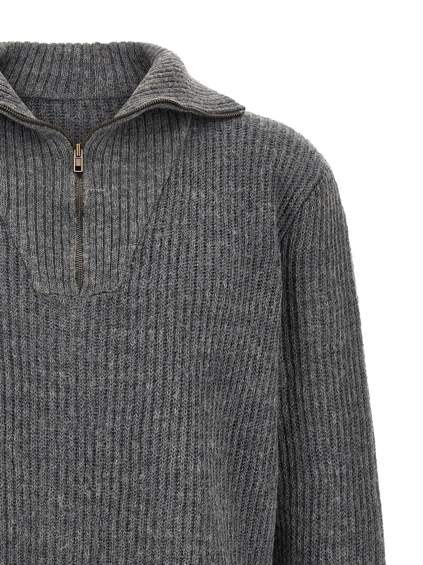 Maison Margiela Gray Linen Cardigan