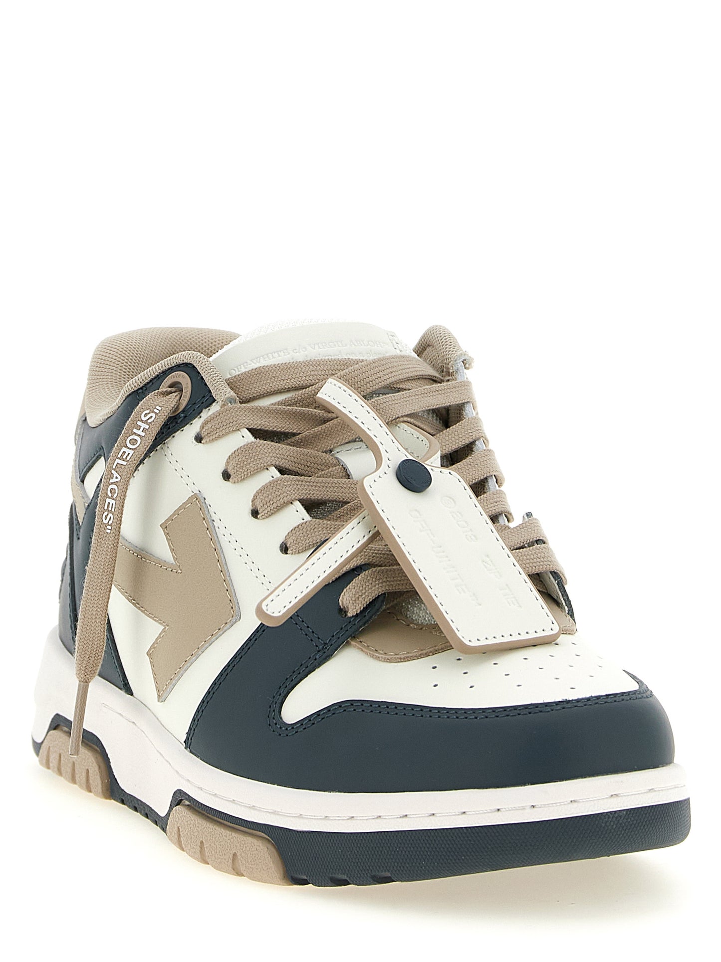 Off-White Multicolor Cowhide Low Top Sneakers