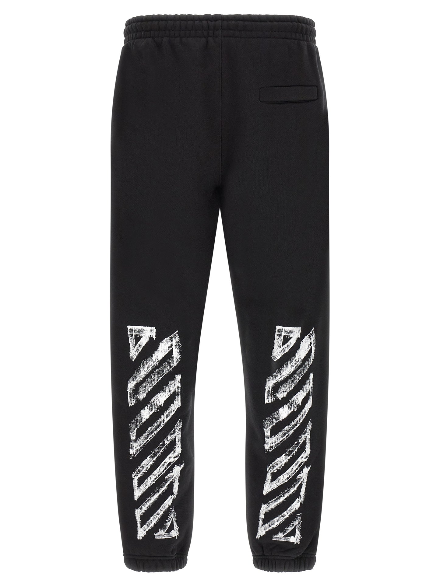 Off-White Black Cotton Joggers (Workout Pants)