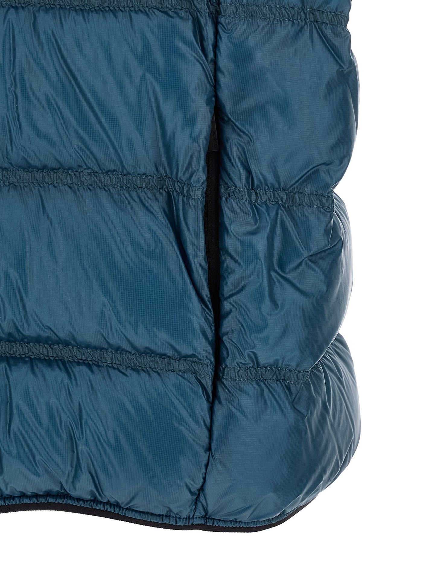 Moncler Blue Polyamide Full-Length Jacket